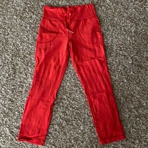 lululemon athletica Red Leggings